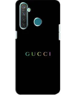Чехол для Realme 5 с картинкой «Gucci — неоновый минимализм»