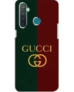 Чехол для Realme 5 с картинкой «Gucci — темно-зеленый градиент»