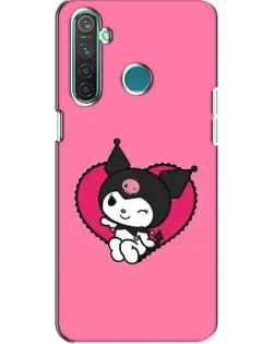 Чехол для Realme 5 с картинкой «Kuromi — любовь в сердце»