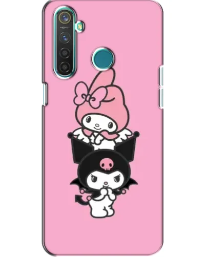 Чехол для Realme 5 с картинкой «My Melody и Kuromi»