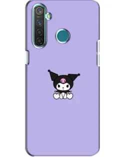 Чехол для Realme 5 с картинкой «Kuromi — фиолетовый минимализм»