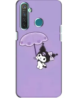 Чехол для Realme 5 с картинкой «Kuromi с зонтиком»
