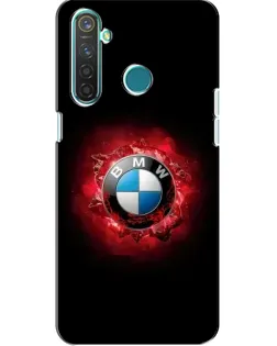 Чехол для Realme 5 с картинкой «Логотип BMW — вспышка»