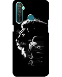 Чехол для Realme 5 с картинкой «BMW и лев»