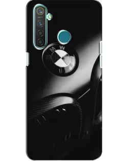 Чехол для Realme 5 с картинкой «Эмблема BMW — макро»