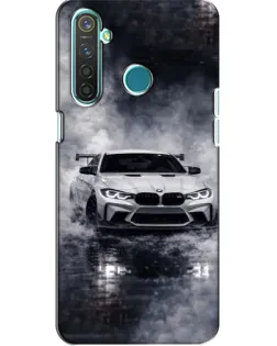 Чехол для Realme 5 с картинкой «BMW сквозь туман»