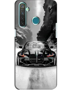 Чехол для Realme 5 с картинкой «BMW — акварельный дрифт»