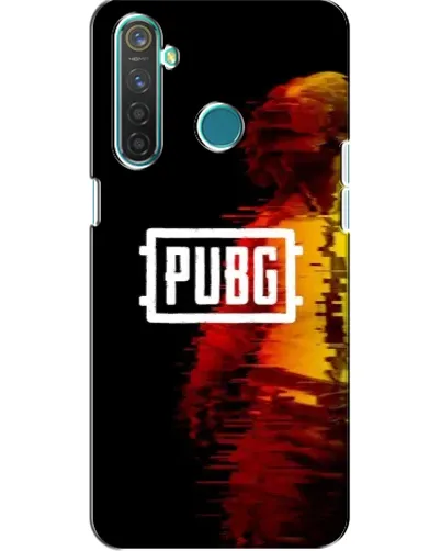 Чехол для Realme 5 с картинкой «Яркий логотип PUBG»