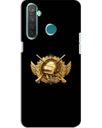 Чехол для Realme 5 с картинкой «PUBG — оранжевый градиент»