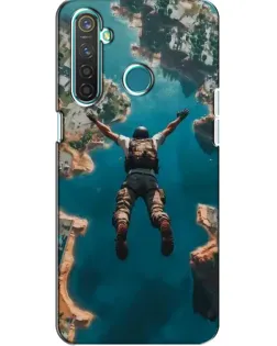 Чехол для Realme 5 с картинкой «PUBG — свободное падение»