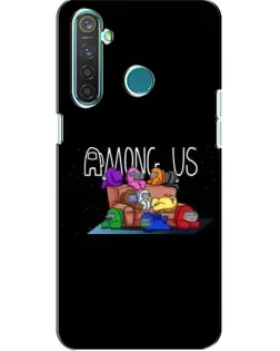 Чехол для Realme 5 с картинкой «Логотип Among Us» Чехол для Realme 5 с картинкой «Логотип Among Us»