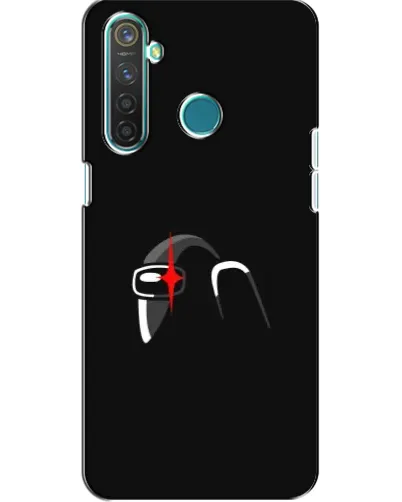 Чехол для Realme 5 с картинкой «Among Us шлем»