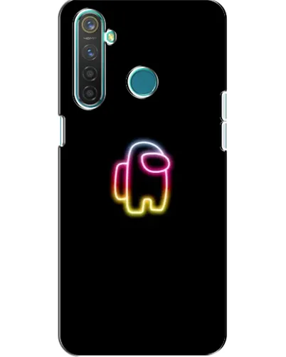 Чехол для Realme 5 с картинкой «Among Us градиент»