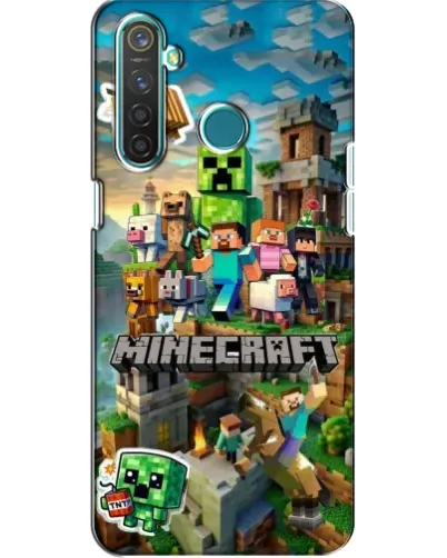 Чехол для Realme 5 с картинкой «Замок Minecraft»