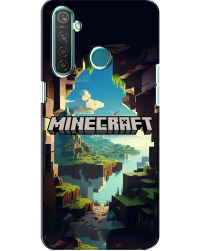 Чехол для Realme 5 с картинкой «Пещера Майнкрафт»