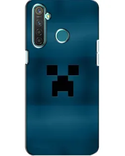 Чехол для Realme 5 с картинкой «Крипер текстура»