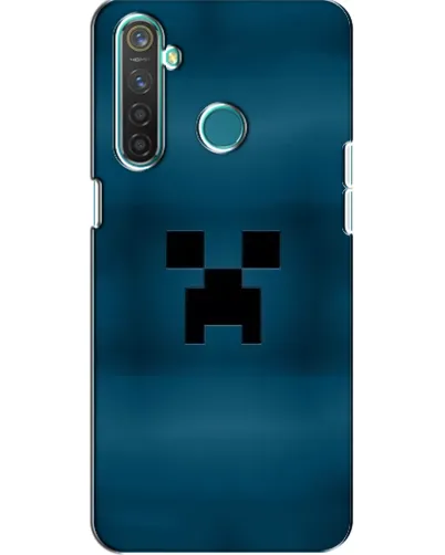 Чехол для Realme 5 с картинкой «Крипер текстура»