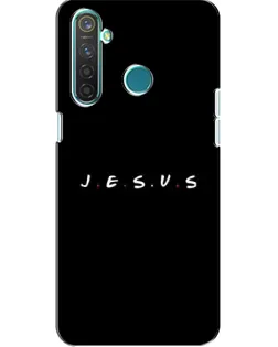 Чехол для Realme 5 с картинкой «Точки веры J.E.S.U.S.»