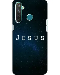 Чехол для Realme 5 с картинкой «Звездное небо Jesus»