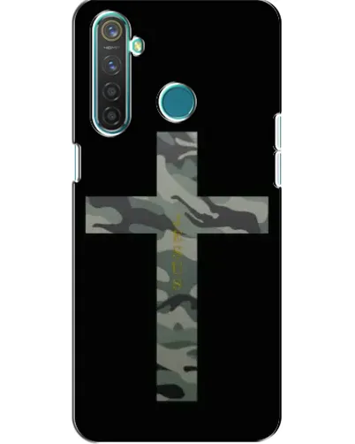 Чехол для Realme 5 с картинкой «Милитари Крест»