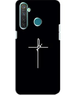 Чехол для Realme 5 с картинкой «Тонкий крест»