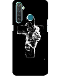 Чехол для Realme 5 с картинкой «Сияющий крест Jesus»