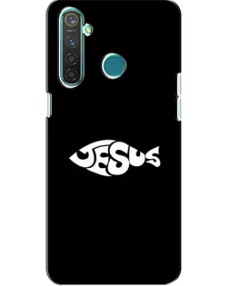 Чехол для Realme 5 с картинкой «Рыба Jesus»