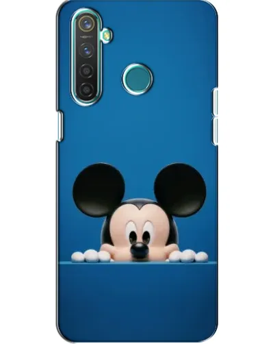 Чехол для Realme 5 с картинкой «Микки выглядывает»