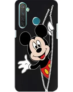 Чехол для Realme 5 с картинкой «Микки раздвигает стены»