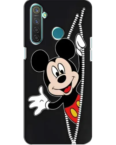 Чехол для Realme 5 с картинкой «Микки раздвигает стены»