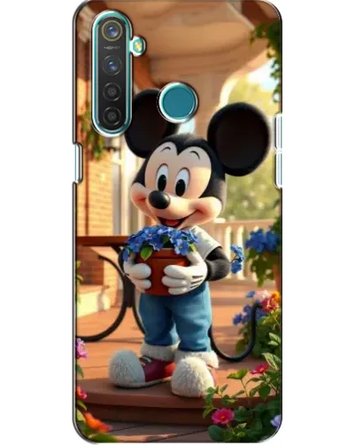 Чехол для Realme 5 с картинкой «Микки садовод»