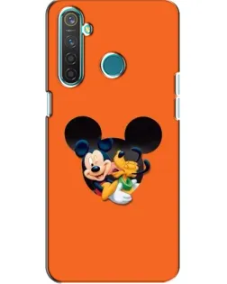 Чехол для Realme 5 с картинкой «Сердце Микки Минни»