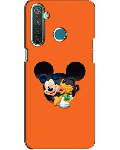 Чехол для Realme 5 с картинкой «Сердце Микки Минни»