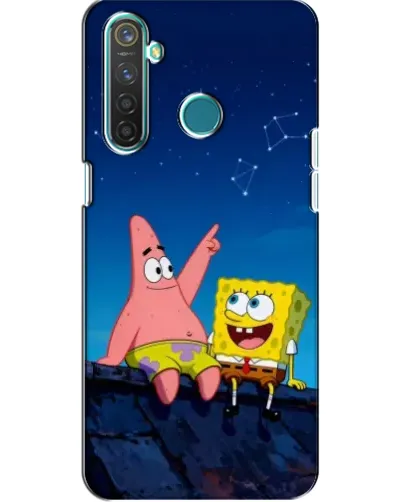 Чехол для Realme 5 с картинкой «Губка Боб и Патрик ночью» Чехол для Realme 5 с картинкой «Губка Боб и Патрик ночью»