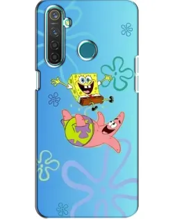 Чехол для Realme 5 с картинкой «Спанч Боб и Патрик»