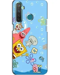 Чехол для Realme 5 с картинкой «Веселые пузырьки»