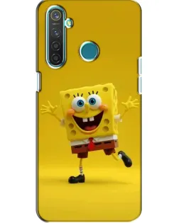 Чехол для Realme 5 с картинкой «Позитивный Губка Боб»