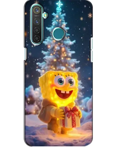 Чехол для Realme 5 с картинкой «Рождественский Спанч Боб» Чехол для Realme 5 с картинкой «Рождественский Спанч Боб»