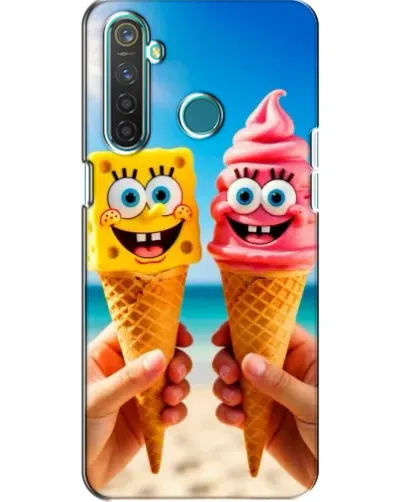 Чехол для Realme 5 с картинкой «Спанч Боб мороженое» Чехол для Realme 5 с картинкой «Спанч Боб мороженое»
