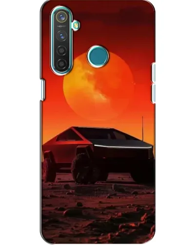 Чехол для Realme 5 с картинкой «Cybertruck на Марсе»