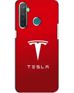 Чехол для Realme 5 с картинкой «Tesla Red Classic»