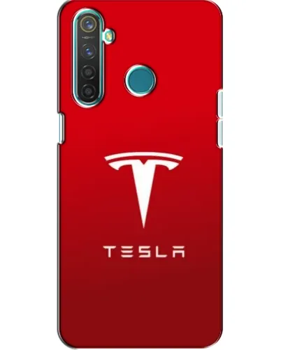Чехол для Realme 5 с картинкой «Tesla Red Classic»