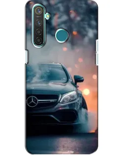 Чехол для Realme 5 с картинкой «Mercedes — ночной город»