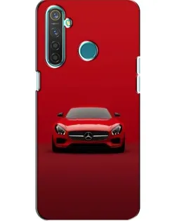 Чехол для Realme 5 с картинкой «Красный Mercedes AMG»