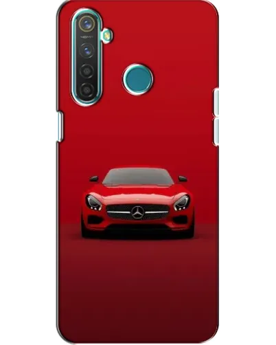 Чехол для Realme 5 с картинкой «Красный Mercedes AMG»