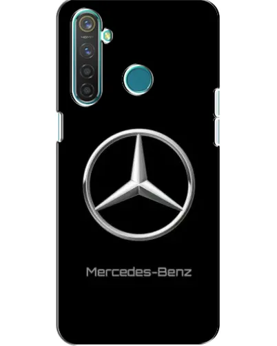 Чехол для Realme 5 с картинкой «Mercedes Silver Logo»