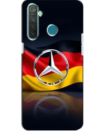 Чехол для Realme 5 с картинкой «Mercedes — флаг Германии»