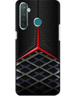 Чехол для Realme 5 с картинкой «Mercedes Carbon Grid»