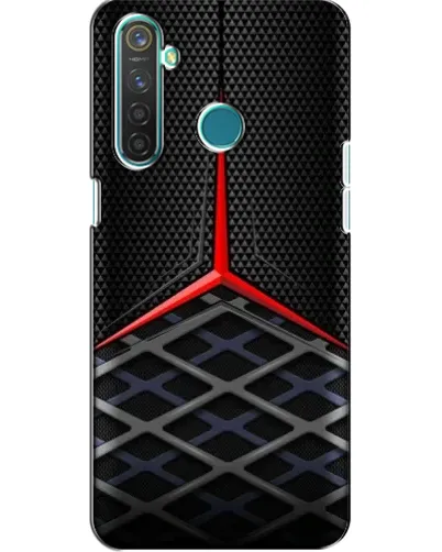 Чехол для Realme 5 с картинкой «Mercedes Carbon Grid»