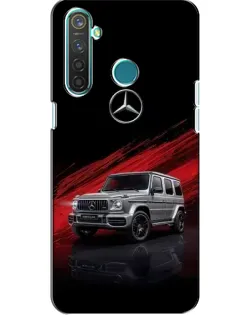Чехол для Realme 5 с картинкой «Mercedes G-Class красный»